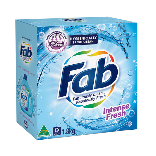 Fab Fresh Laundry Detergent Powder With Odour Control 1.8kg