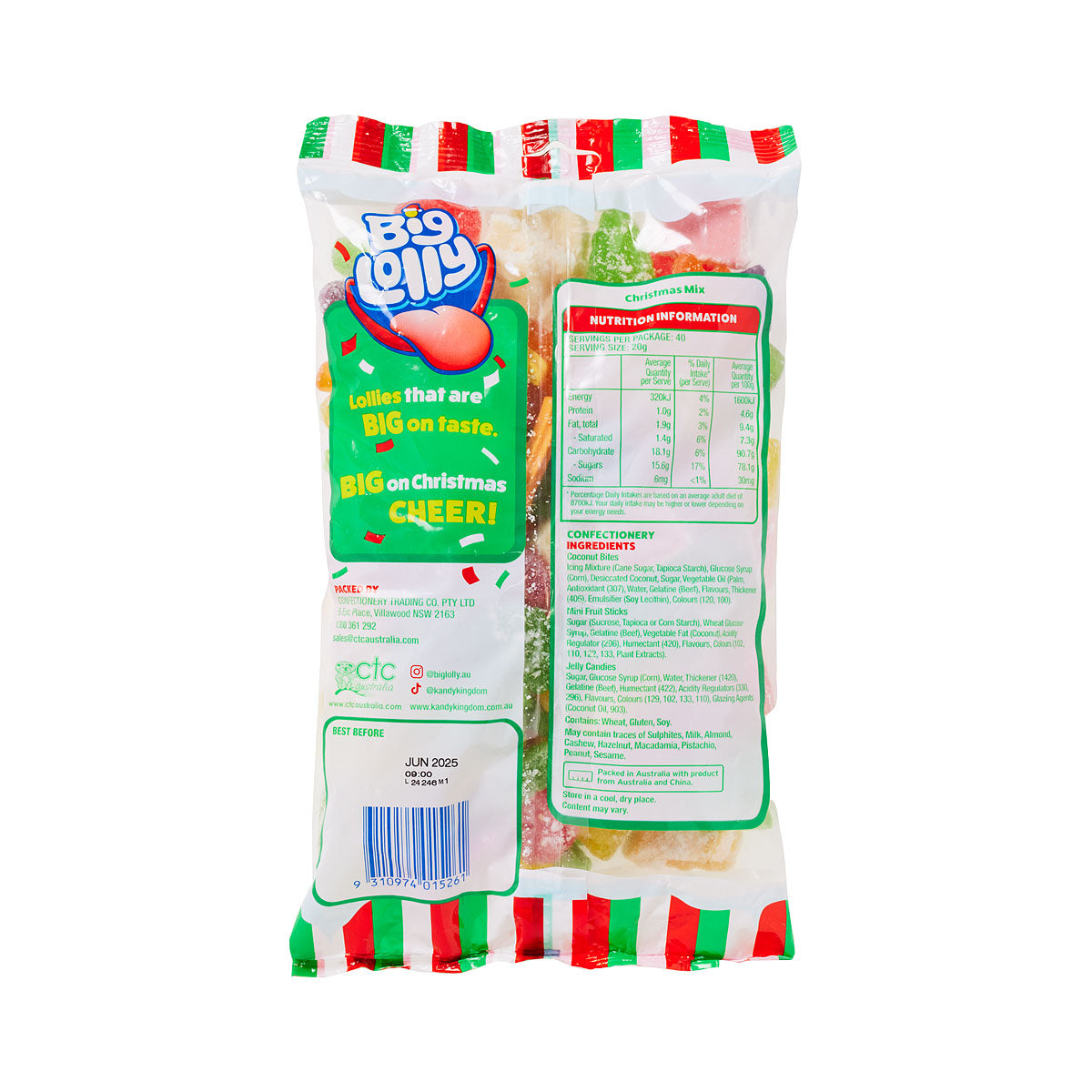 Christmas Big Lolly Christmas Mix 800g