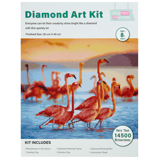 Diamond Art Frame Flamingo 30cmx40cm