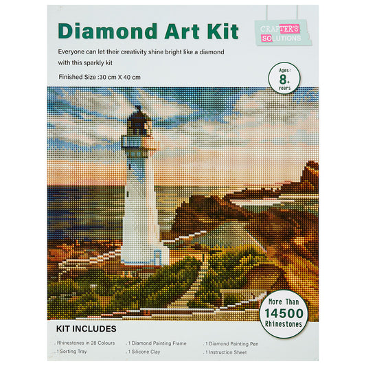 Diamond Art Frame Lighthouse 30cmx40cm