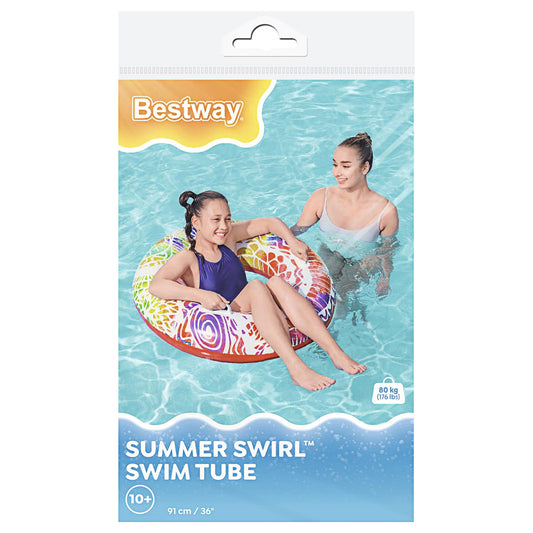 Summer Swirl Swim Ring 91cm