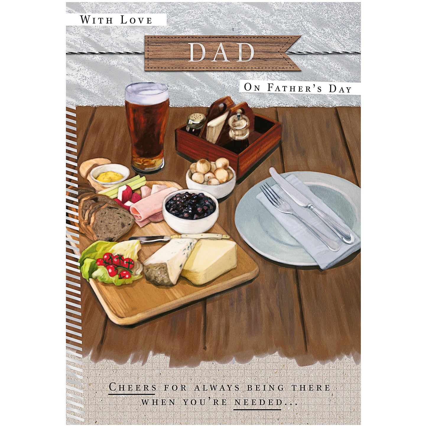 Father's Day Card Cheese Board