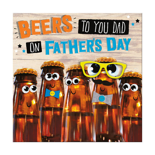 Father's Day Card Dad Beers To You