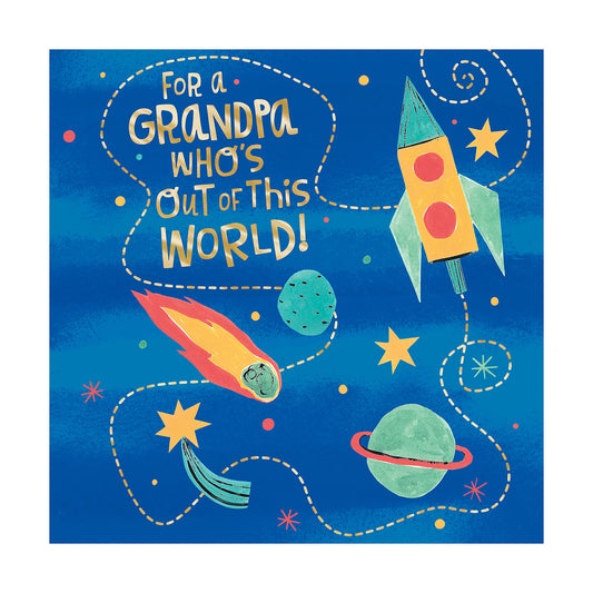 Father's Day Card Grandpa Out Of This World