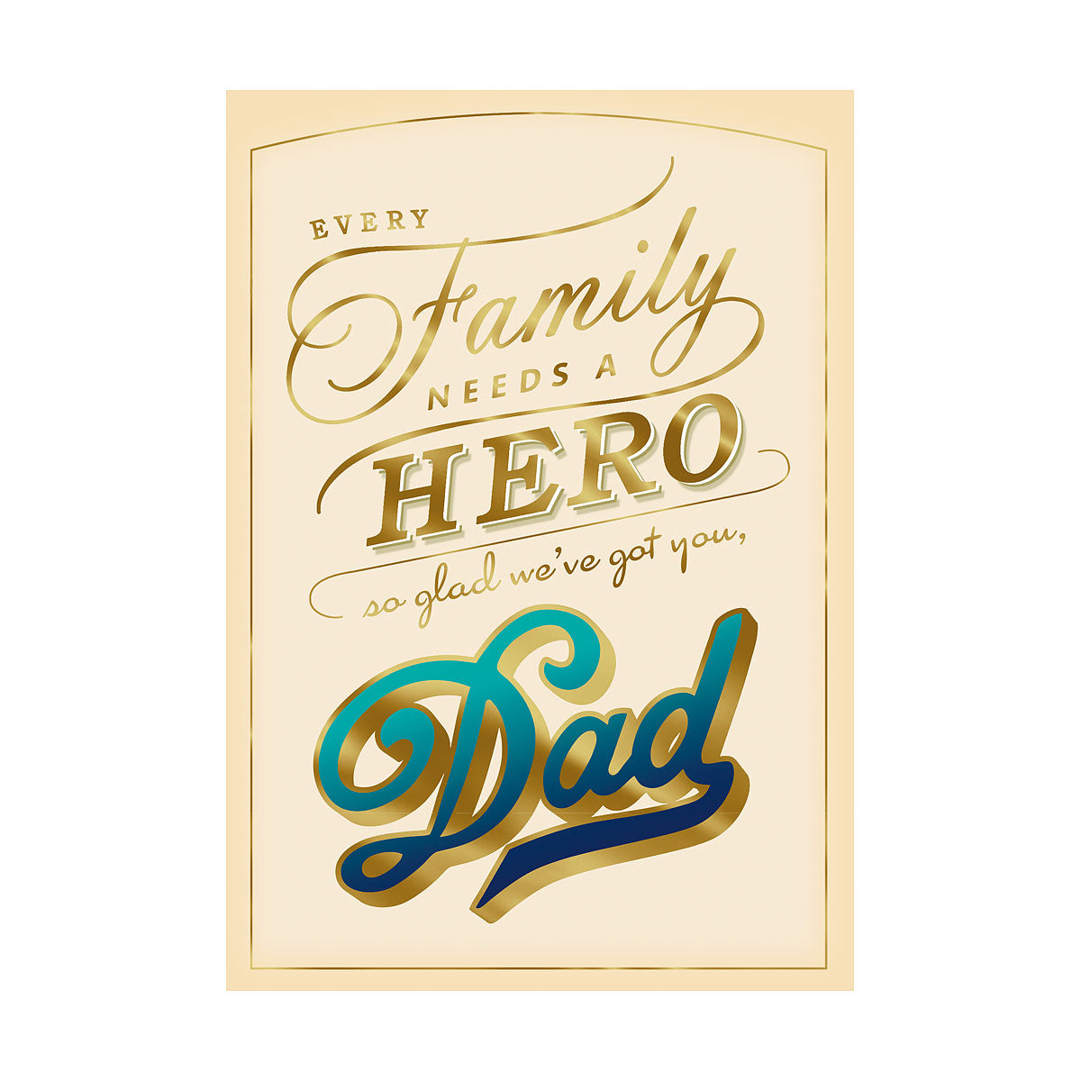 Father's Day Card Family Hero