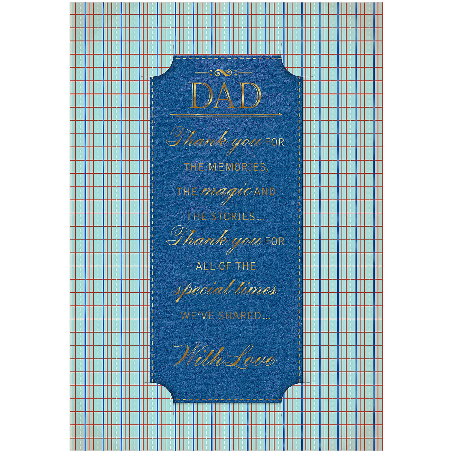Father's Day Card Kraft Tag Bookmark