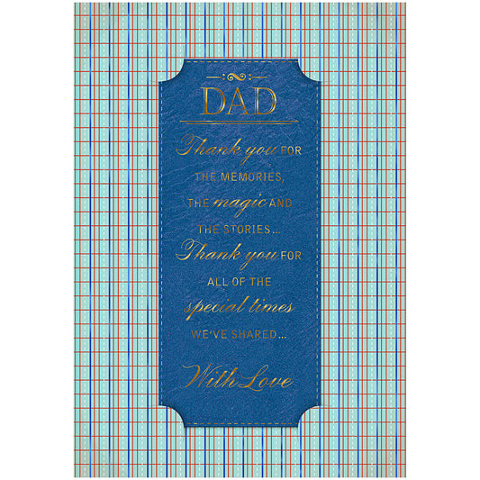 Father's Day Card Kraft Tag Bookmark