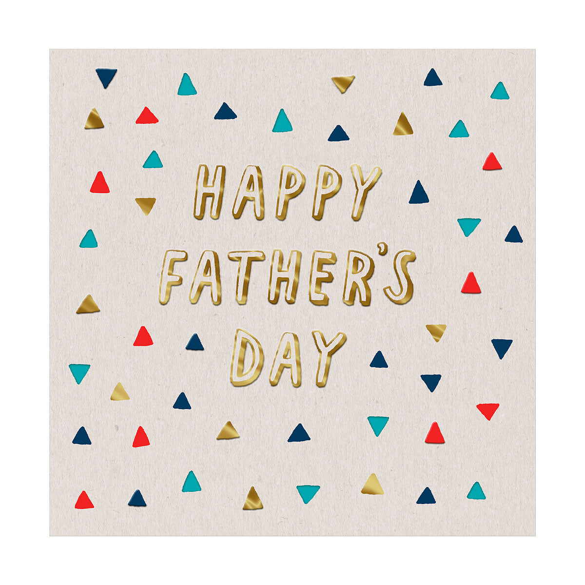 Father's Day Card Happy Day Triangles