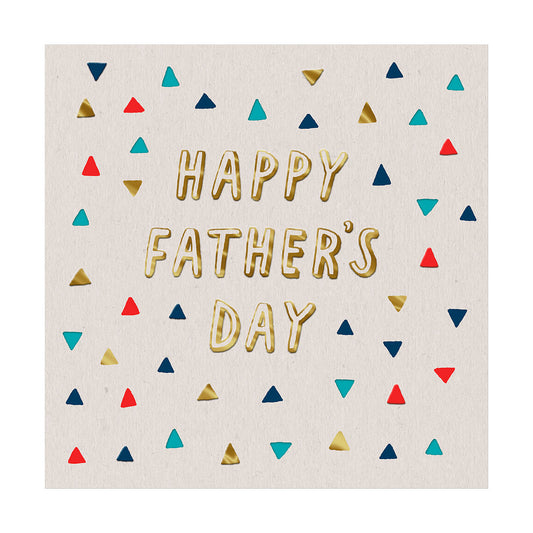 Father's Day Card Happy Day Triangles