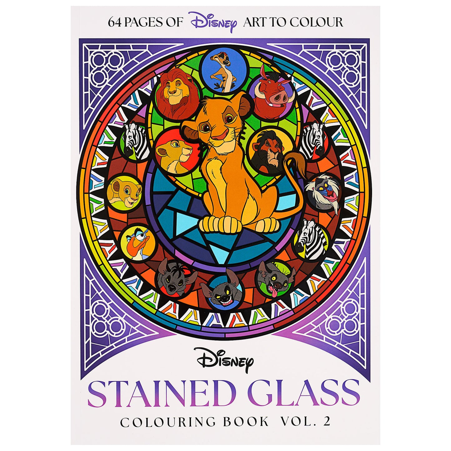 Colouring Book Adult Disney Stain Glass
