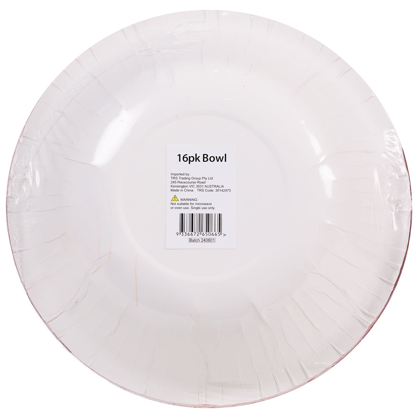 Party Bowl Red 18cm 16pk