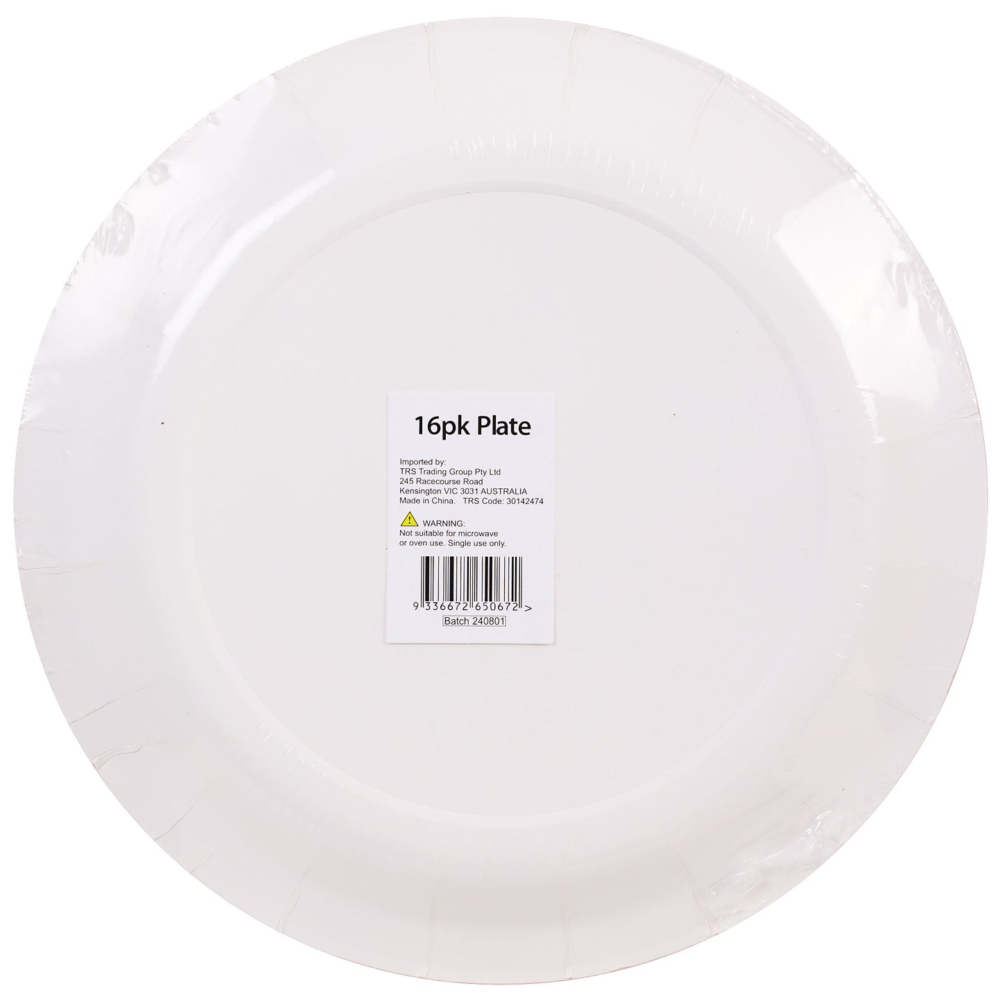 Party Plates Red 18cm 16pk