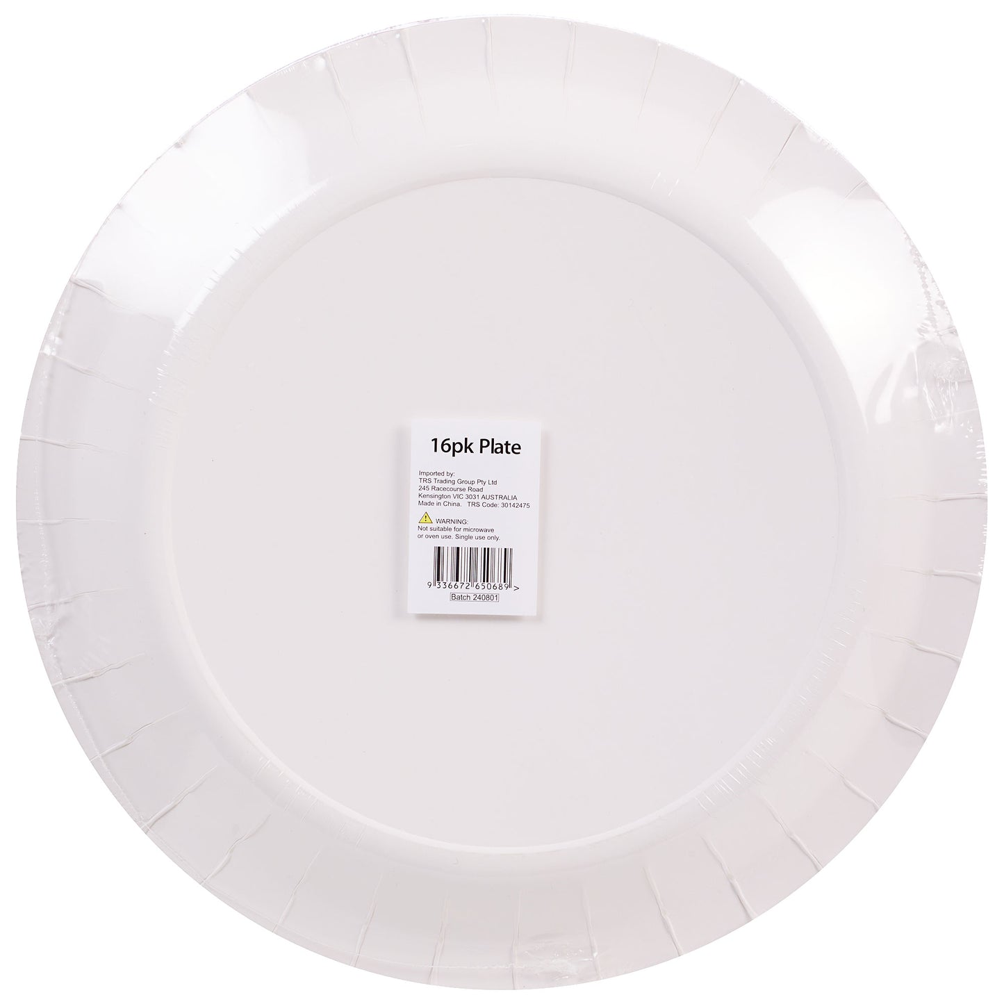 Party Plates Red 23cm 16pk