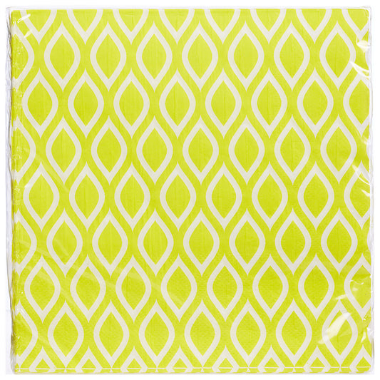 Geo Napkin Yellow 20pk