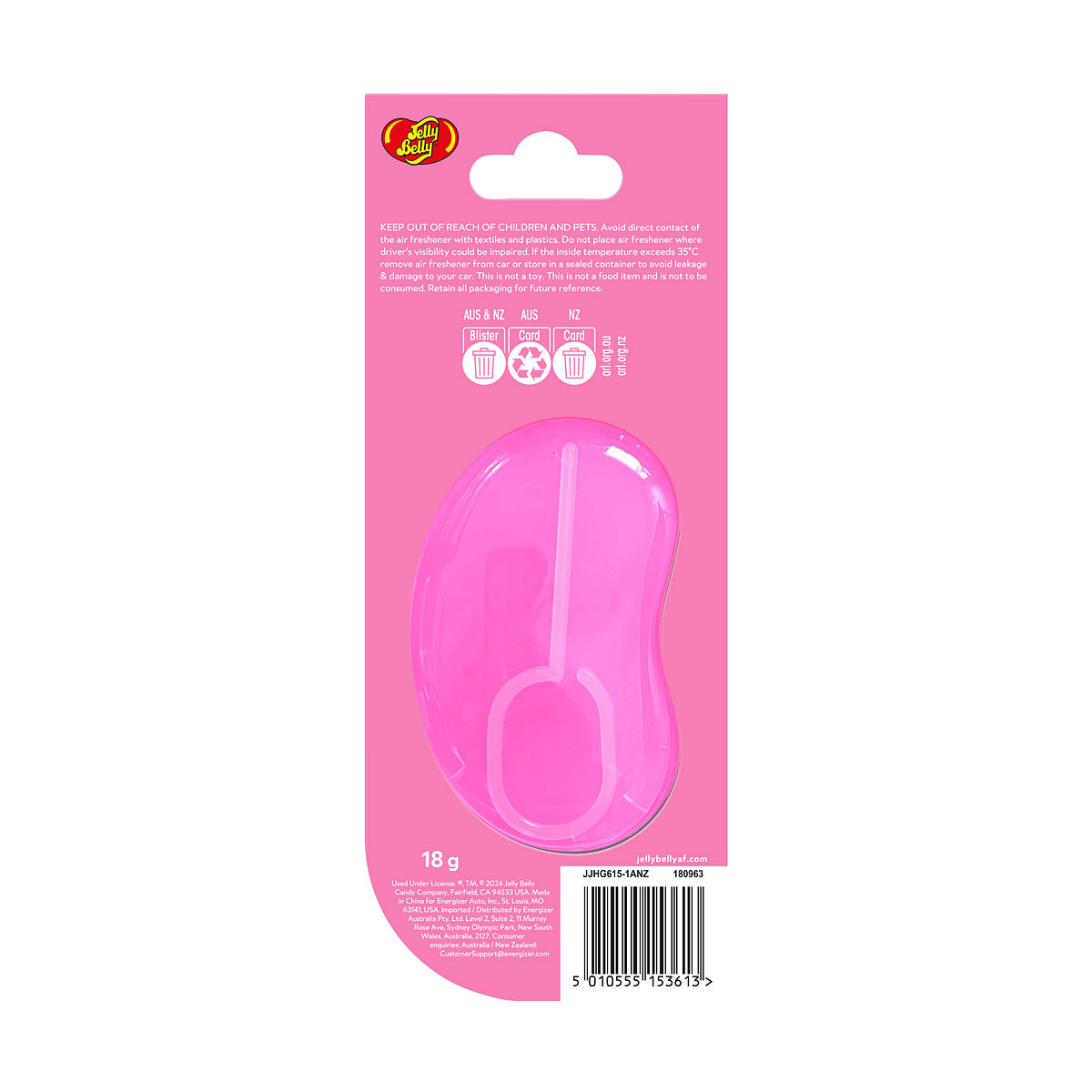 Jelly Belly Air Freshener Bubble Gum 1pk