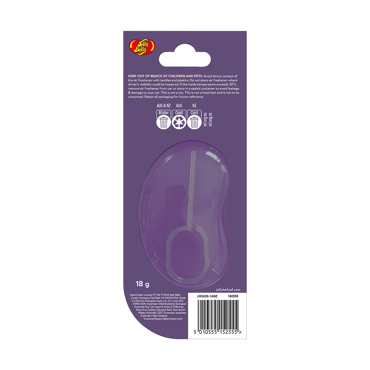 Jelly Belly Air Freshener Island Punch 1pk