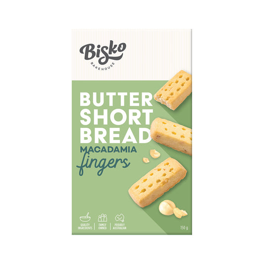 Bisko Shortbread Macadamia 150g