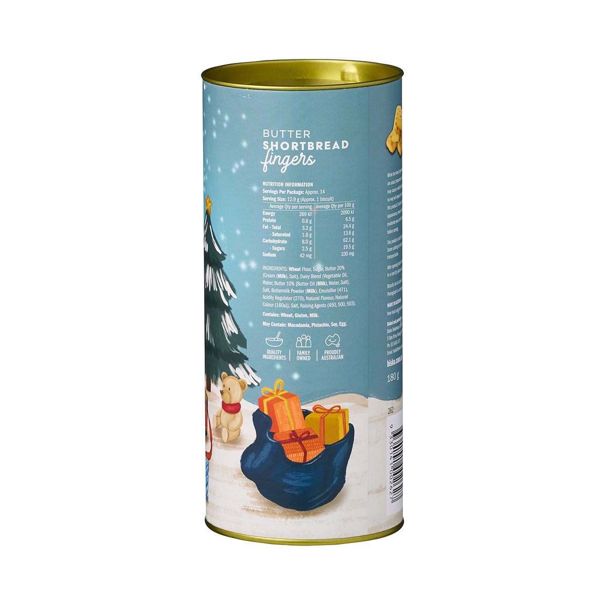 Bisko Traditional Shortbread Tube 180g