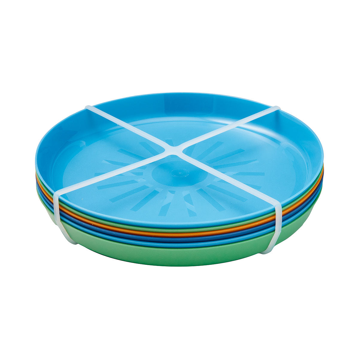 Everyday Kids Plate 18cm Plastic 6pk Assorted