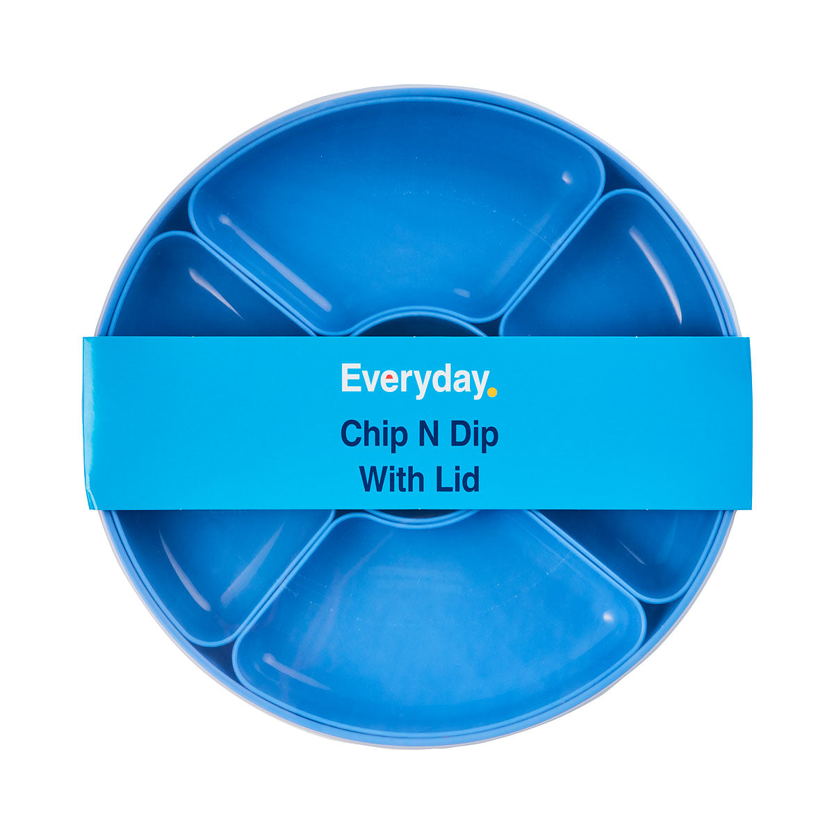 Everyday Plastic Chip N Dip Platter With Lid