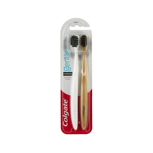 Colgate Charcoal Toothbrush Soft 2pk