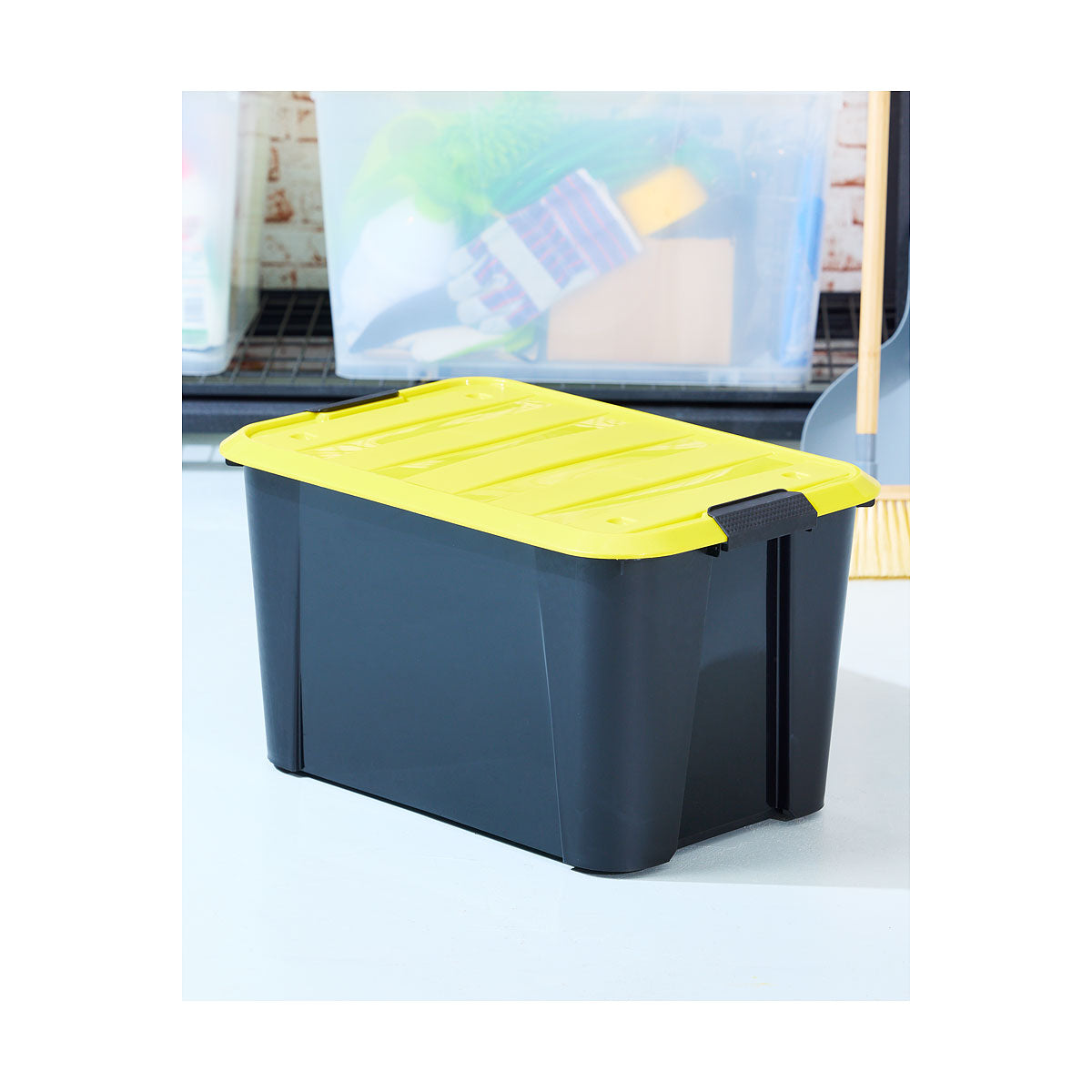 Storage Roller Box Black/Yellow 50L