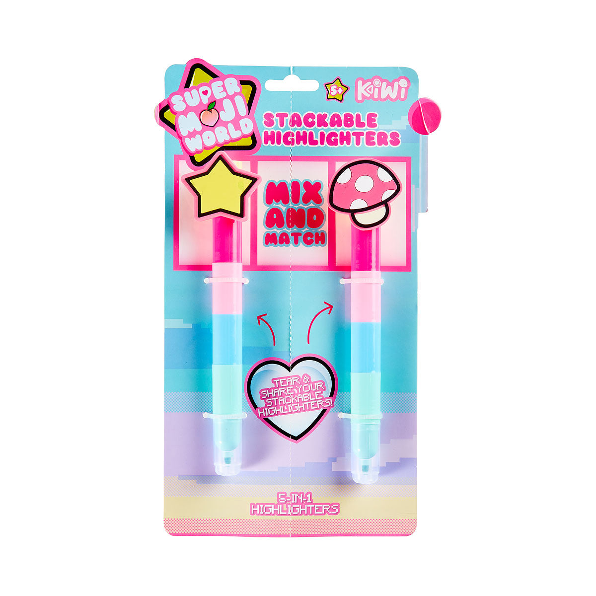 Kiwi Stackable Highlighters Girls 2pk