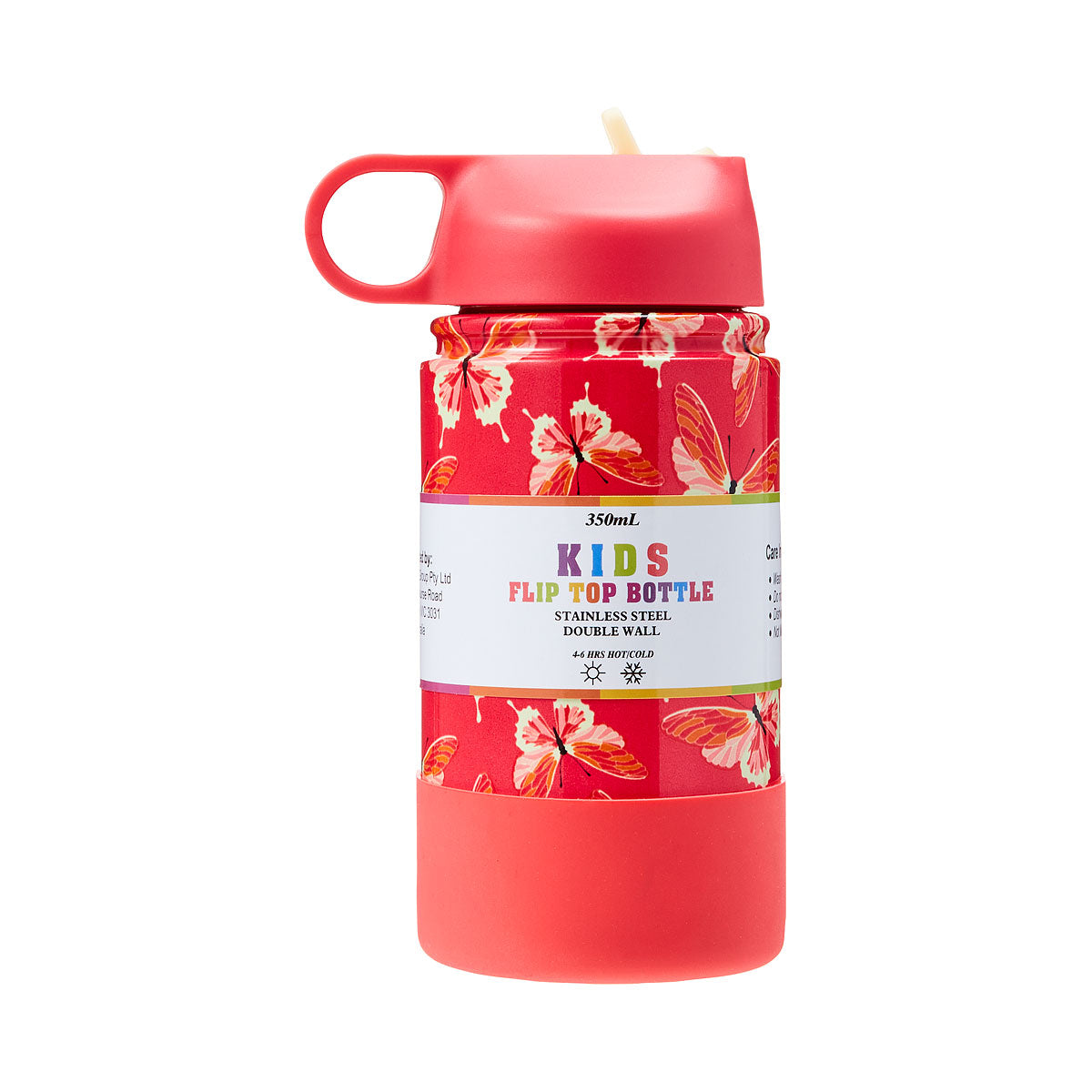 Kids Stainless Steel Bottle Flip Top Assorted