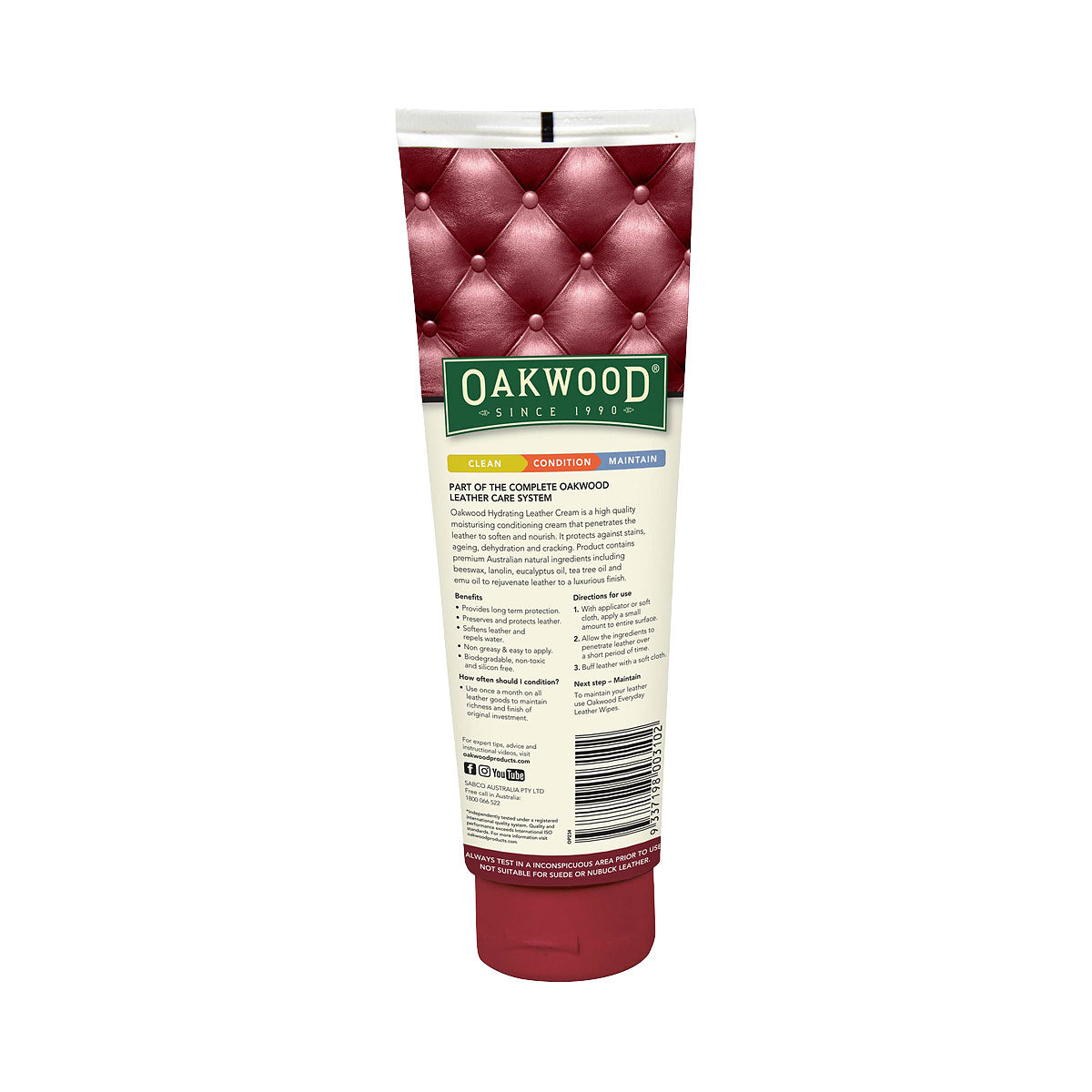 Oakwood Hydating Leather Cream 250mL