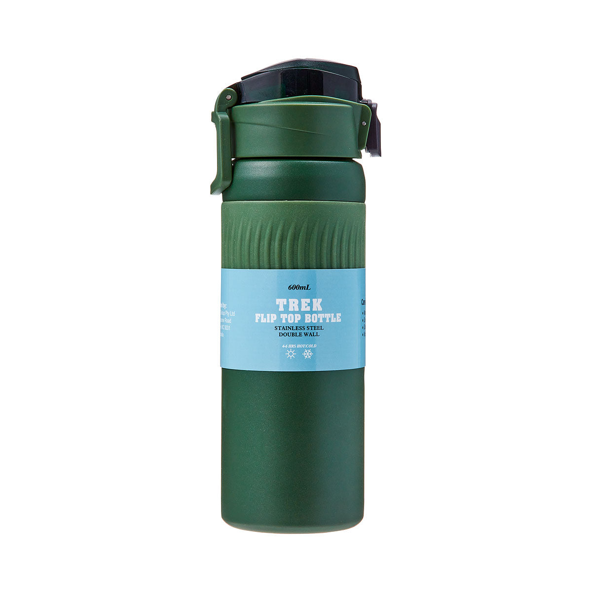 Trek Stainless Steel Bottle Flip Top 600mL Assorted