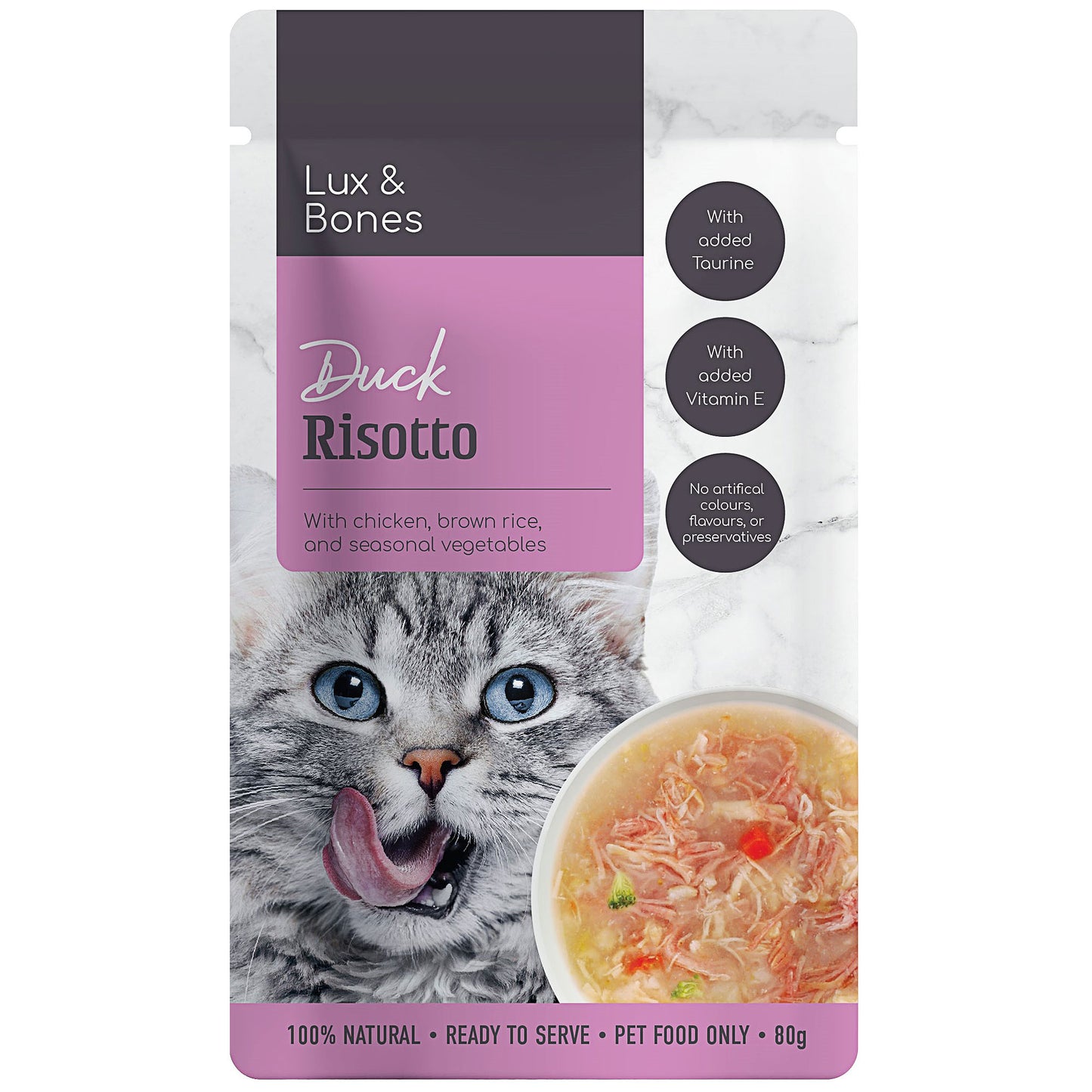 Lux & Bones Ckn & Duck Risotto 80g