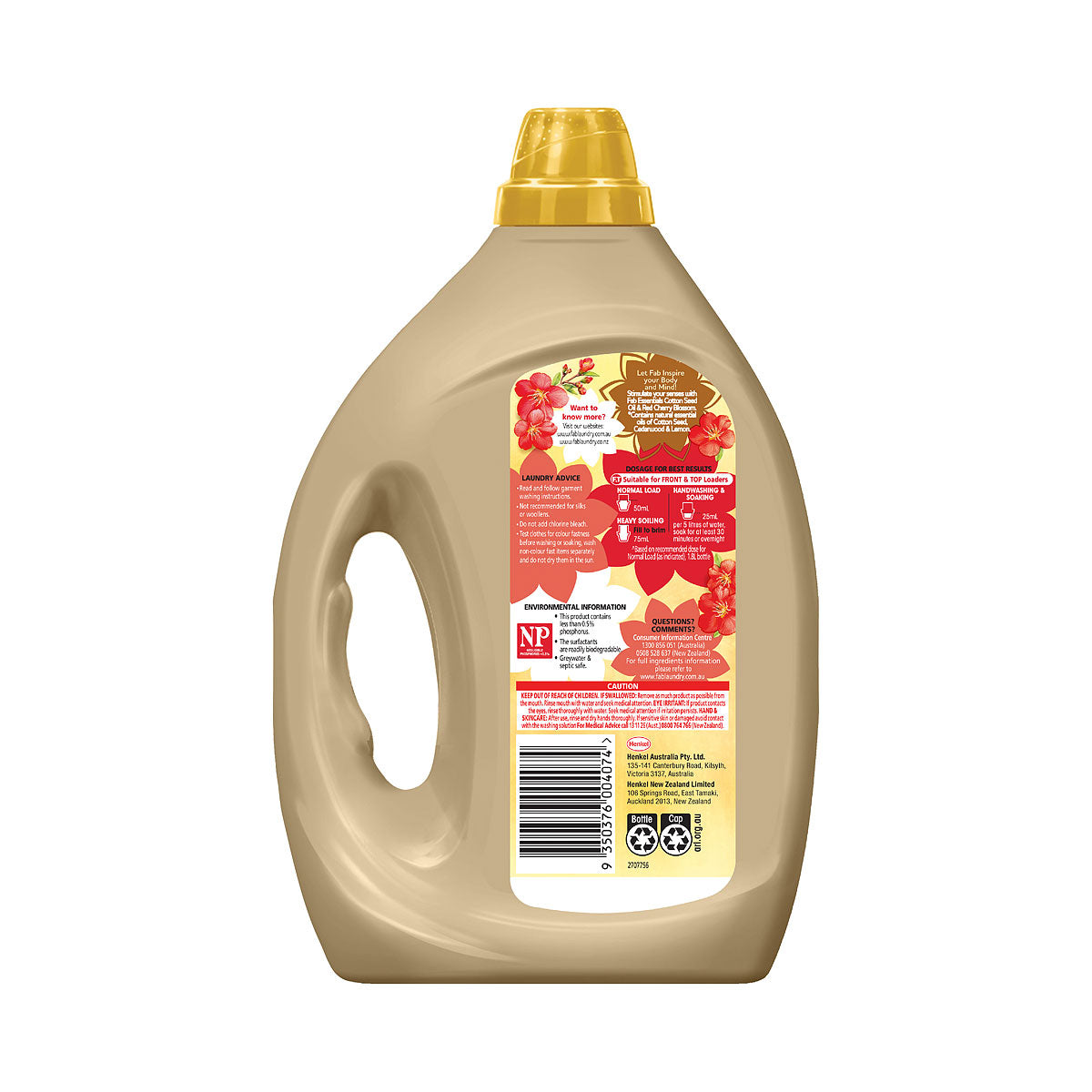 Fab Laundry Essentials Oils Cherryblossom 1.8L