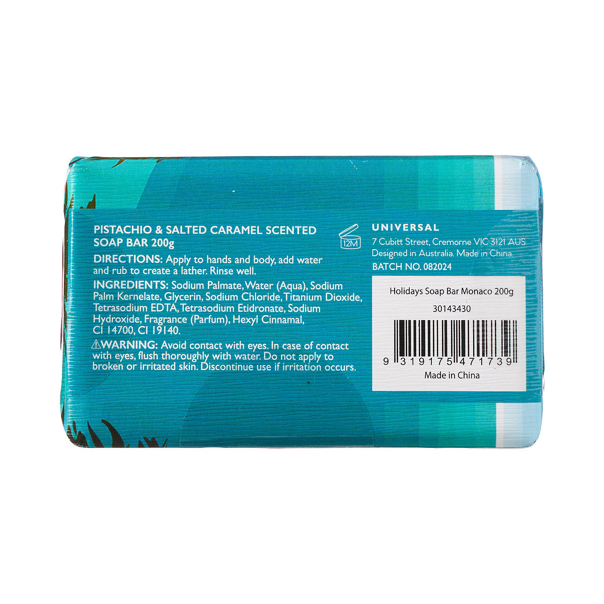 Holidays Soap Bar Monaco 200g