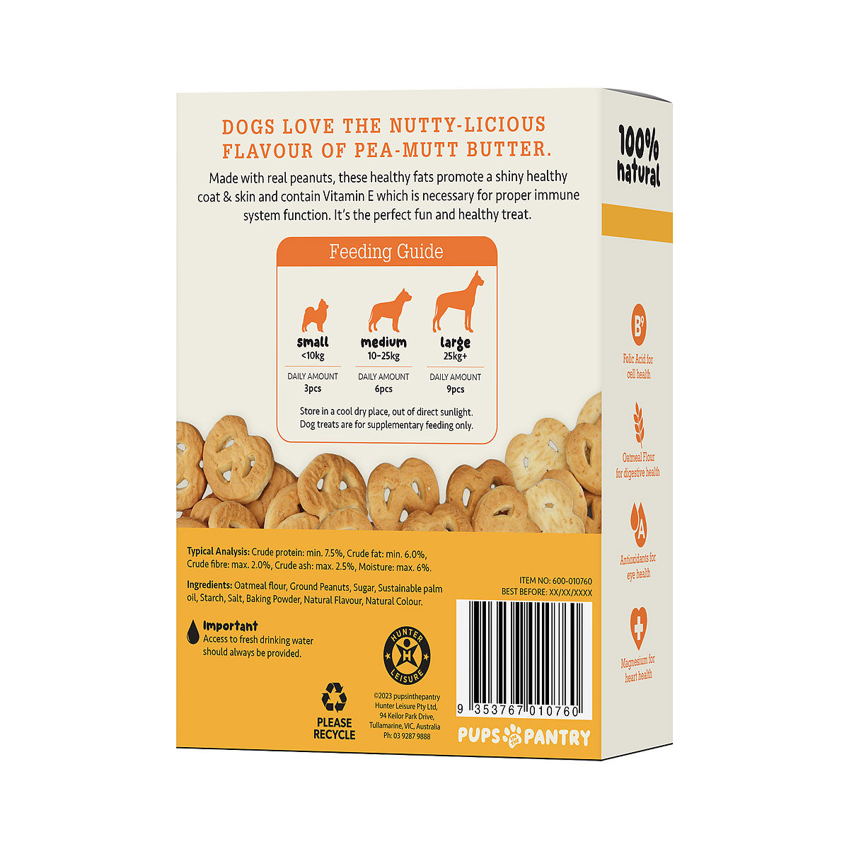 Pups In The Pantry Peanut Butter Pretzel 140g