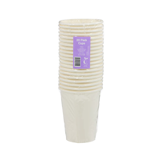 White Cup 400mL 20pk Large