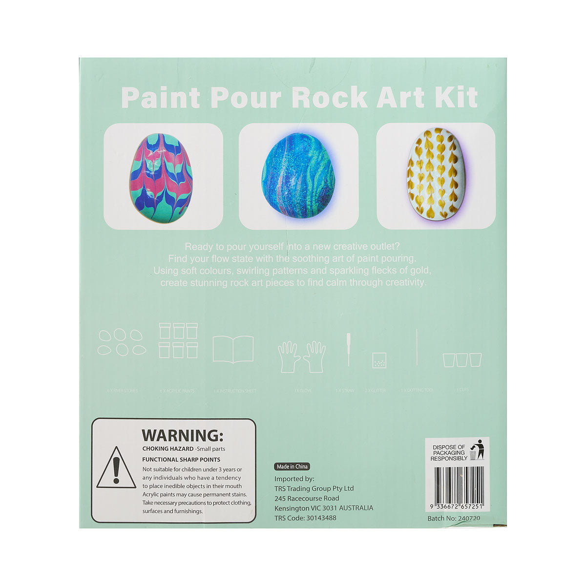 Paint Pour Rock Art Kit