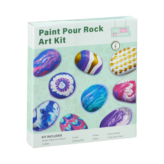 Paint Pour Rock Art Kit