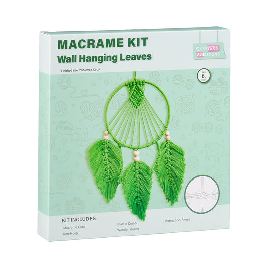 Macrame Kit Wall Hang Leaves