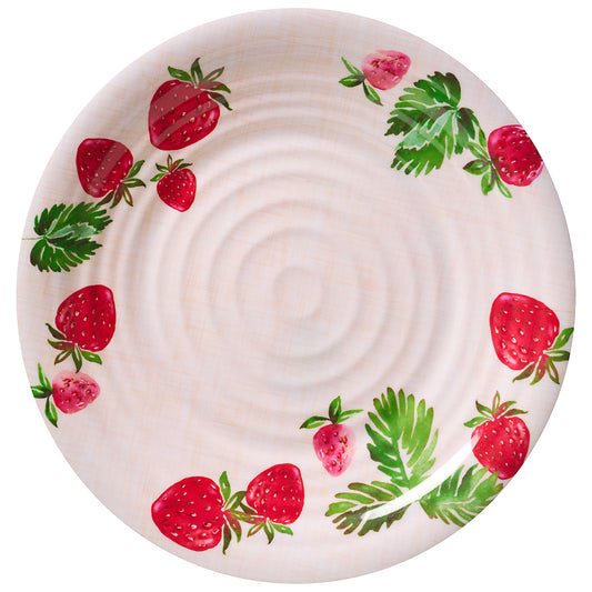 Strawberry Fields Melamine Dinner Plate