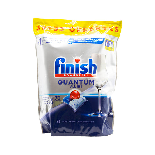 Finish Dishwashing Tablet Quantum All In 1 Reg 70pk