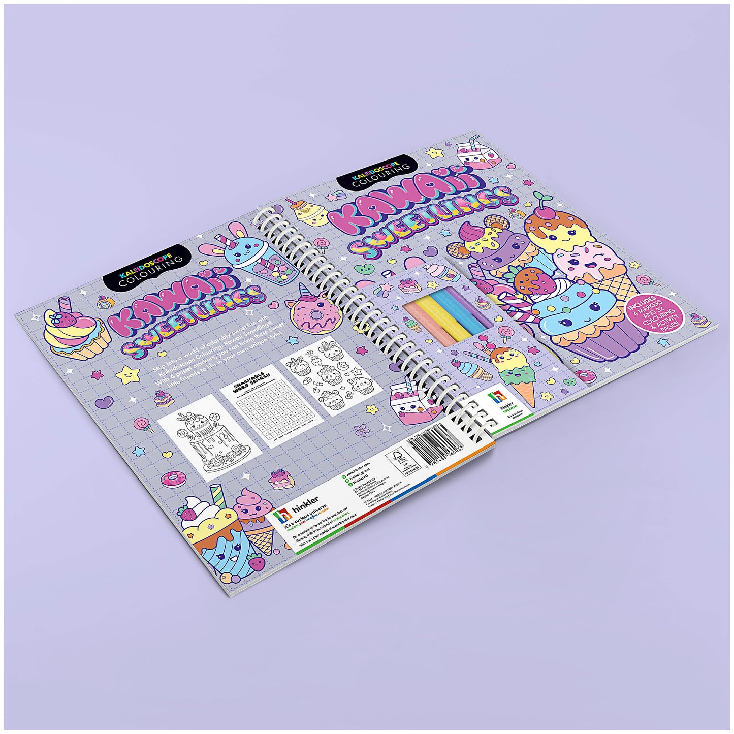 Kaleidoscope Colouring With Pens Assorted