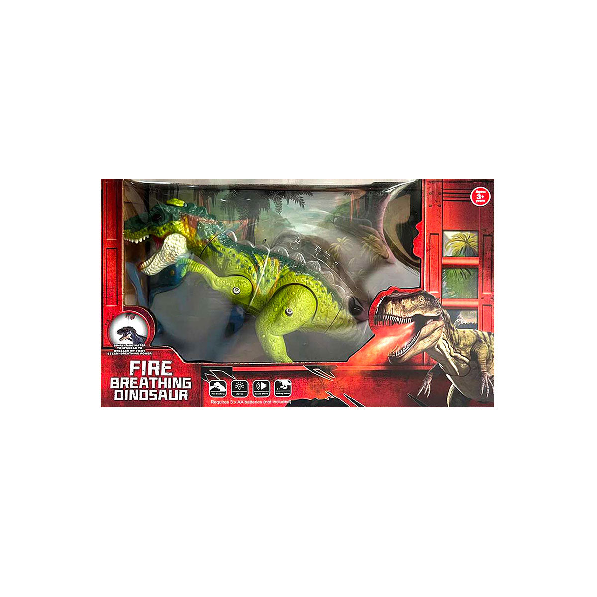 Battery-Operated Spray Dinosaur