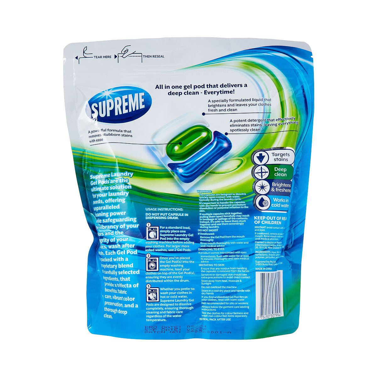 Supreme 3in1 Laundry Capsules 28pk