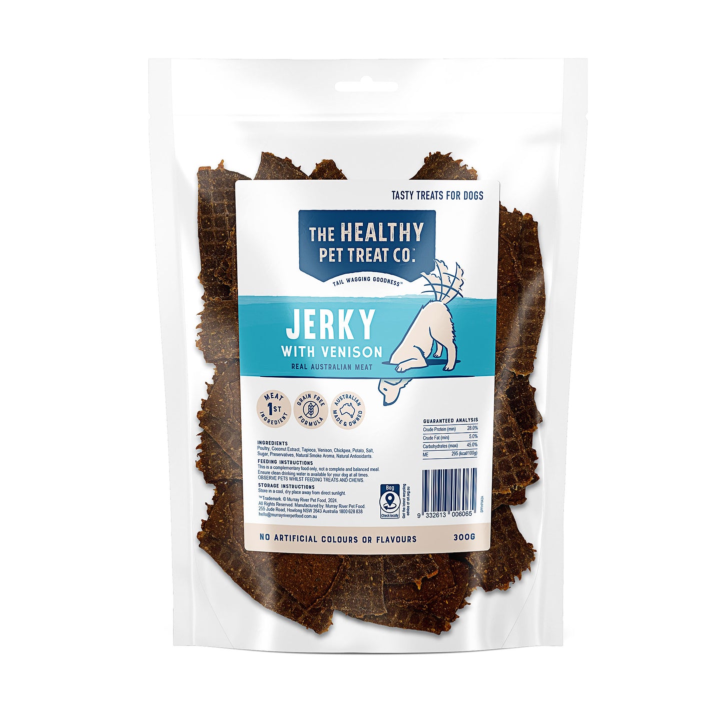 The Healthy Pet Treat Co. Venison Kerky