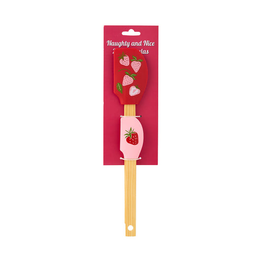 2pc Naughty And Nice Spatula Assorted