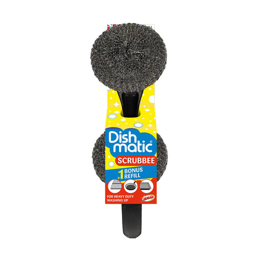 Dishmatic Scrubbee Heavy Duty Brush & Refill