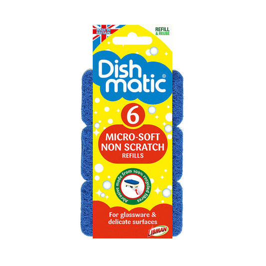 Dishmatic Micro-soft Non Scratch Refills 6pk
