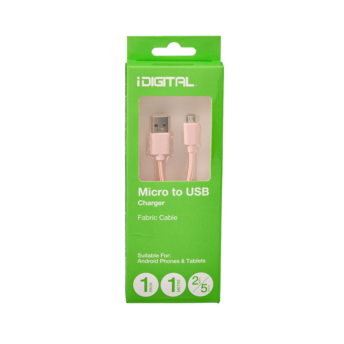 Micro To Usb Fabric Cable 2a 1m
