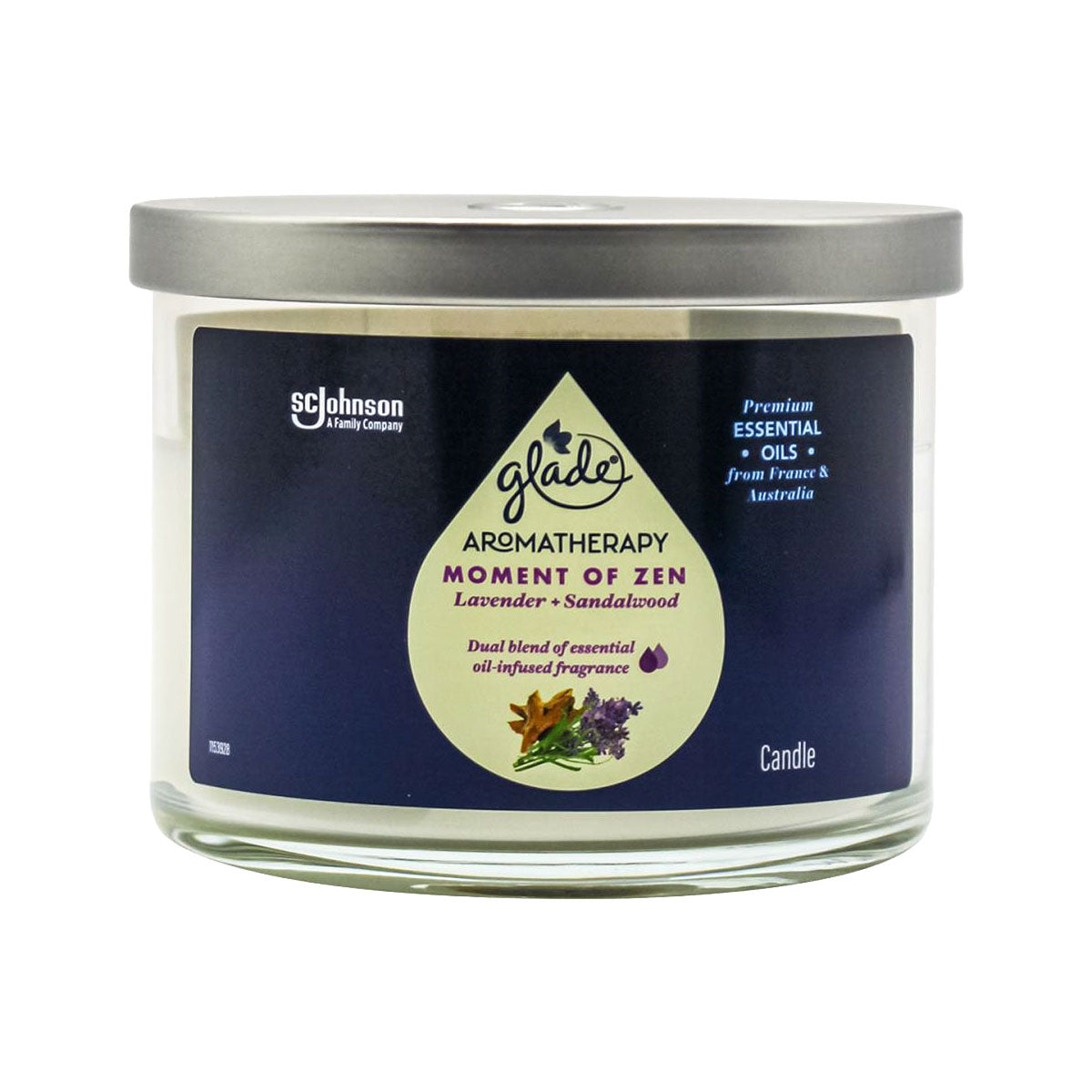 Glade Aroma Candle Lavender & Sandalwood 260g