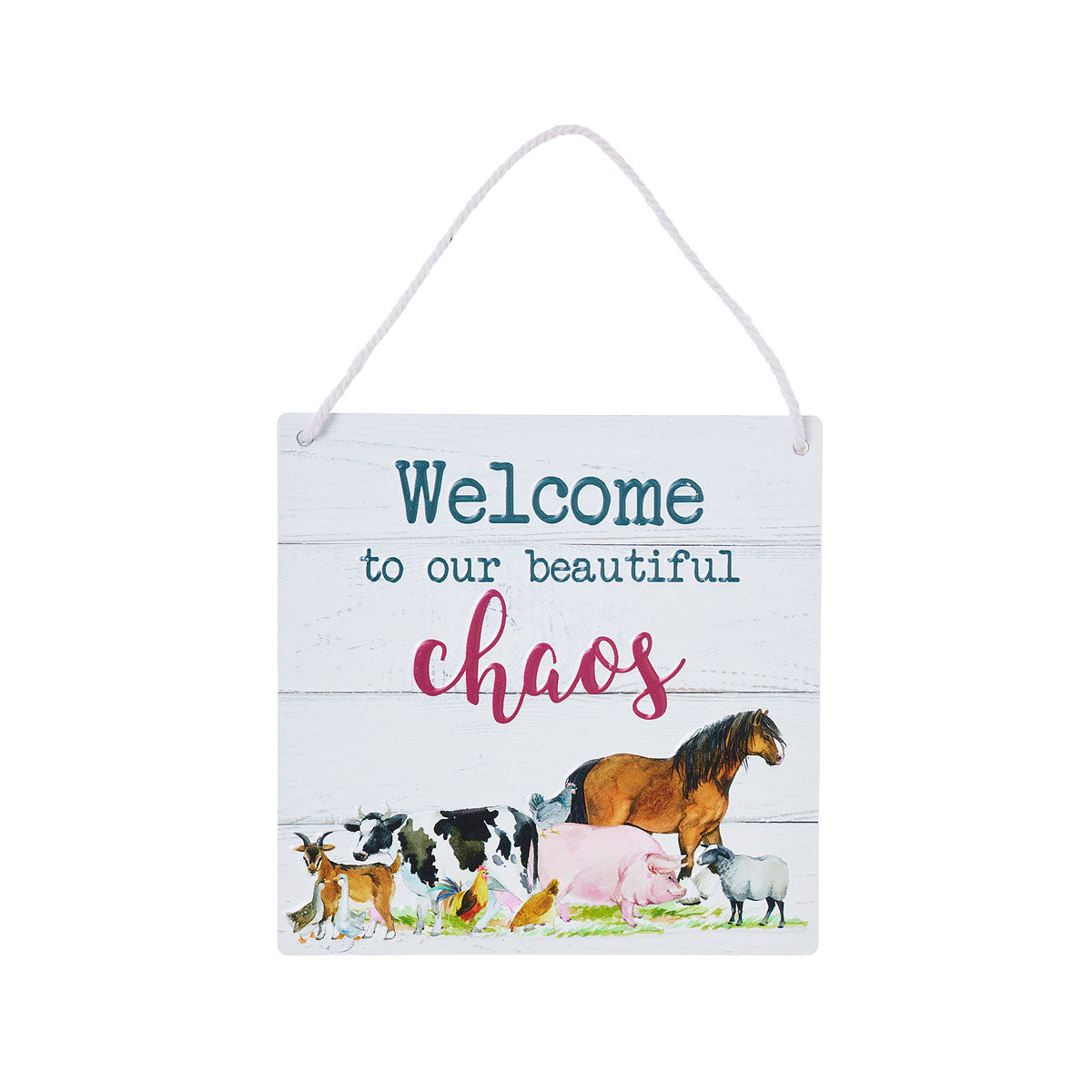 Hanging Plaque Tin Roost/Chaos